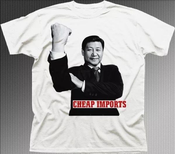 

china president xi jinping finger imports funny t-shirt uk t-shirt fn9490, White;black