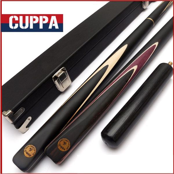 

cuppa 3 /4 snooker cues 9.8mm/11.5mm tips 3/4 cue case set china billiard