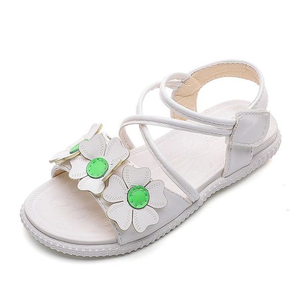 

girls strap beach sandals children summer shoes baby kids hook & loop size 21-30, Black;red