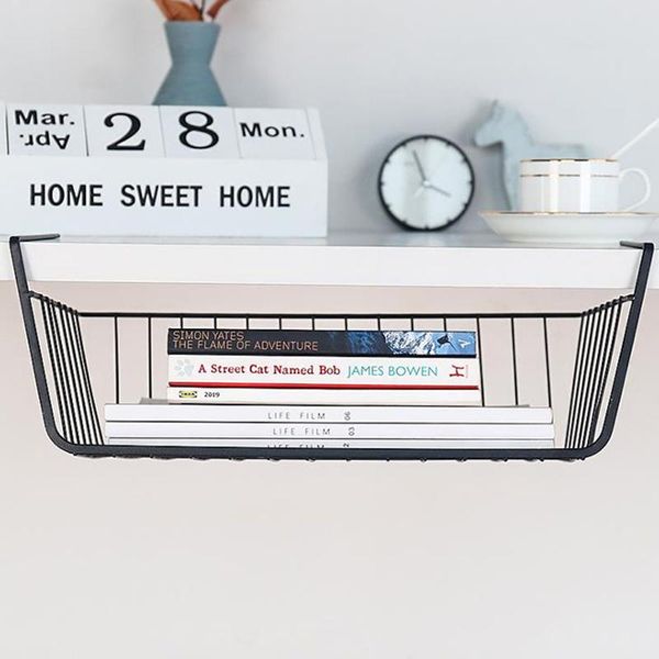 

hanging closet basket cabinet organizer built-in supports storage rack baskets