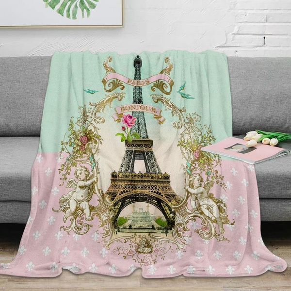 

blankets bonjour paris throw blanket soft warm microfiber flannel for beds