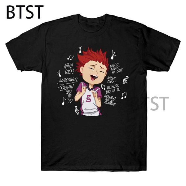 

men's t-shirts t-shirt men harajuku shirt haikyuu satori tendou anime manga volleyball short-sleeved summer tshirt streetwear clothes 9, White;black