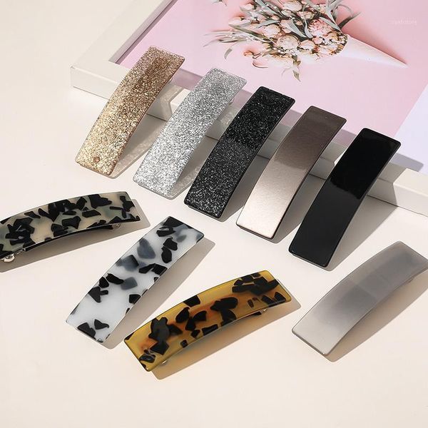 

fashion hair clips for women square elegant colorful leopard print bb hairpin girls barrette hairclip accessories 1