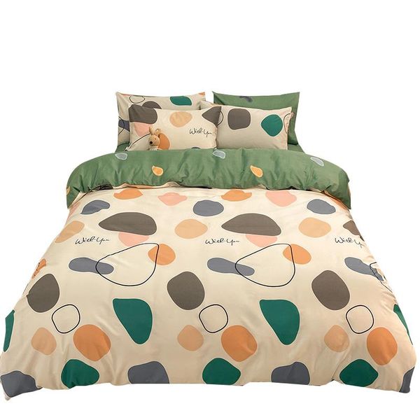 

bedding sets cartoon soft set luxury fashion simple washed cotton art cool printed juegos de cama home textile di50ct
