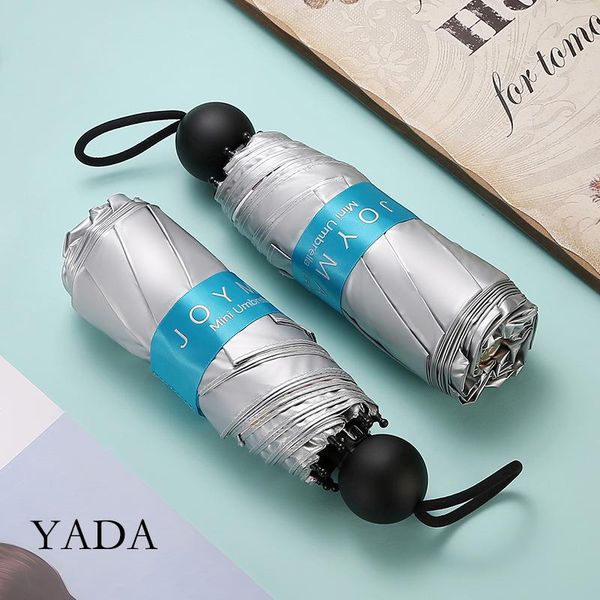 

umbrellas yada 2021 ins lovely flower pattern 8 bones mini small umbrella five pocket folding for women girl uv yd200251