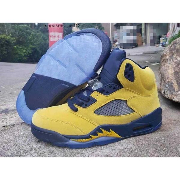 

5 sp michigan amarillo college navy basketball shoes good quality 5s inspire jumpman men sports sneakers traineryvog