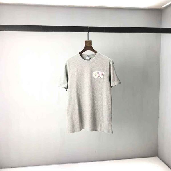 

early spring 2021 color block letter logo short sleeve tee double strand fine cotton fabric black and white ci4i sweatshirts, Black;brown