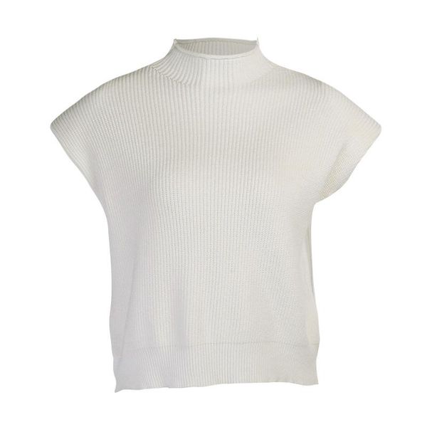 

women's sweaters fall clothes for women autumn 2021 sweater sleeveless pulovers pullover clothing o-neck, White;black