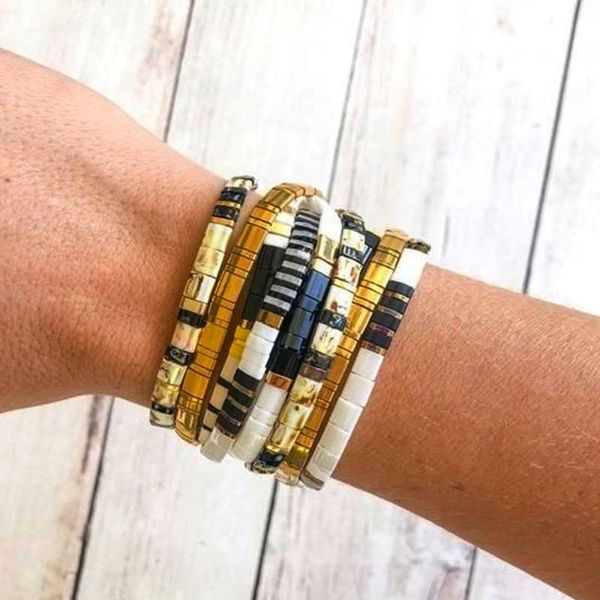 

charm bracelets bbrichy miyuki tila beads gift pulseras 2021 trendy jewelry men japanese bead jewellery classic bracelet for women, Golden;silver
