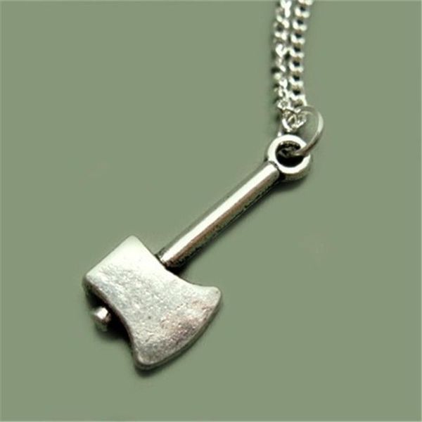 

pendant necklaces axe necklace cute chain funny geek gothic jewelry, Silver