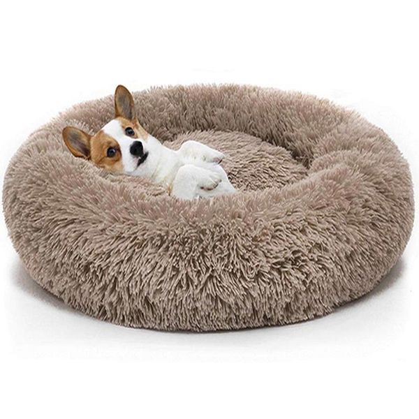 

kennels & pens pearl cotton pet nest super soft cats dogs bed autumn winter warm sleeping bag dog recliner thick cat puppy cushion mat
