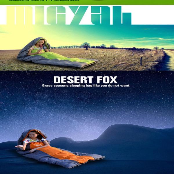 

outdoor camping sleeping bag enavlope type cotton waterproof keep warm multifunction lazy nature hike bags