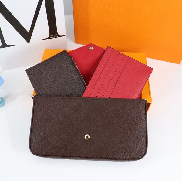 

3pcs designer bags women shoulder bag messenger bag chain strap cross body ladies flap purse clutch totes with dustbag by dqbag 88