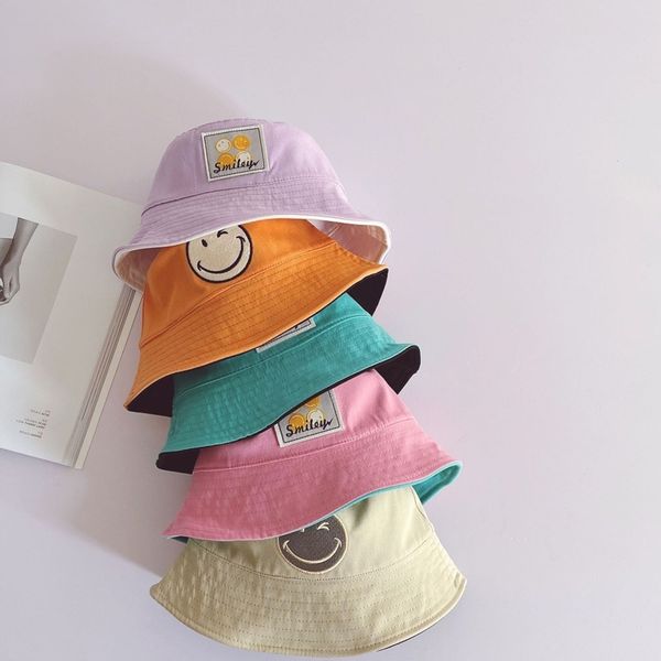 

spring arrival girls fashion smile hats kids korean design girl 210528, Yellow