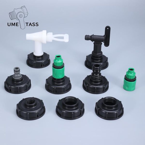 

s60*6 ibc tank adapter plastic garden tap valve irrigation connector water fittings durable watering equipments