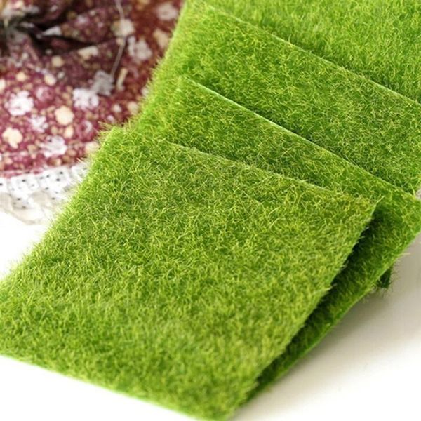 

fake grass mat artificial carpet simulation moss turf lawn diy green plant micro landscape yard garden decoration 30x30cm decorative flowers