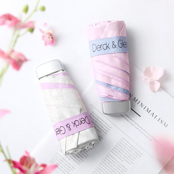 

umbrellas mini travel umbrella elegant color coating sun parasol outdoor sunscreen uv protection pocket rain women portable