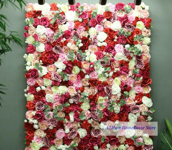 

flame rose ivory flower board artificial plant 3d wall background wedding po party home decoration decorative flowers & wreaths