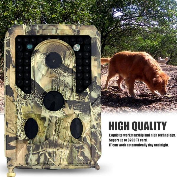 

trail camera 12mp 1080p 3 sensor heads 34 leds infrared hunting night vision wildlife cameras