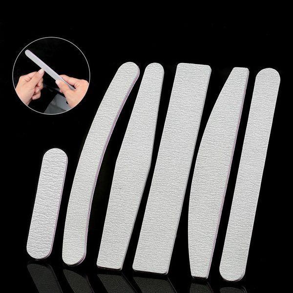 

nail files 5pcs professional file 100/180 half moon sandpaper sanding polishing tools grinding equipment manicure