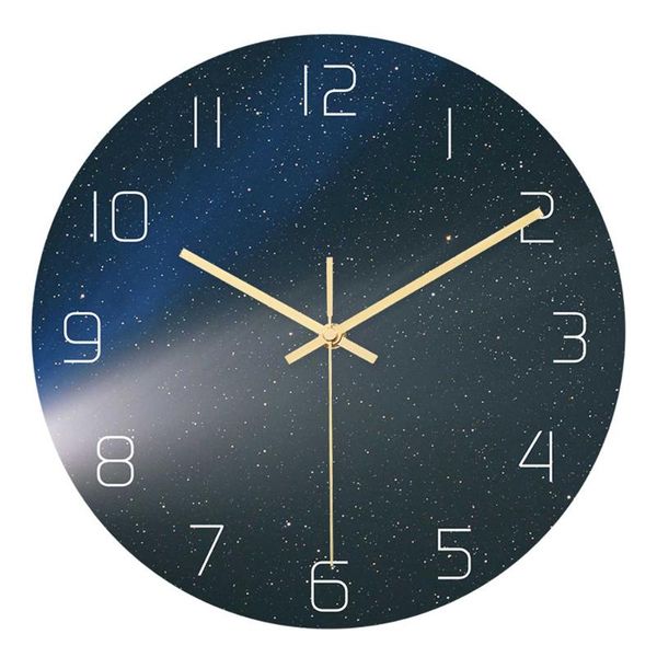

wall clocks acrylic clock galaxy creative home decoration silent movement