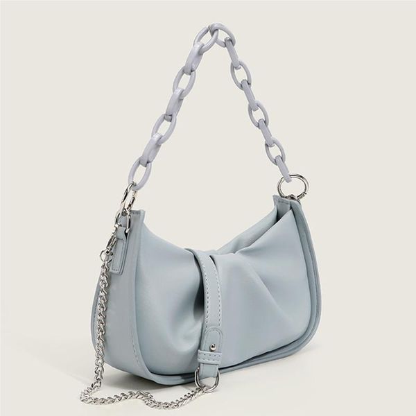 

evening bags brands folds cloud for women small acrylic chains armpit shoulder bag 2021 lady crossbody baguette dumpling purse