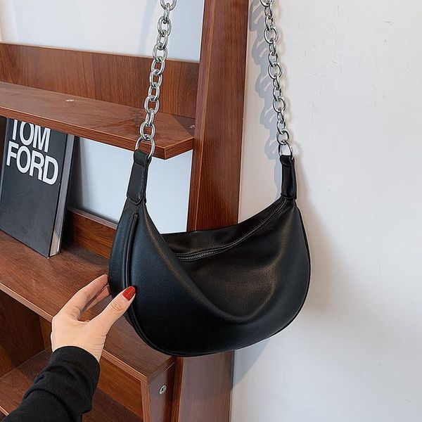

evening bags shoulder for women fashion dumplings totes bag soft chain crossbody