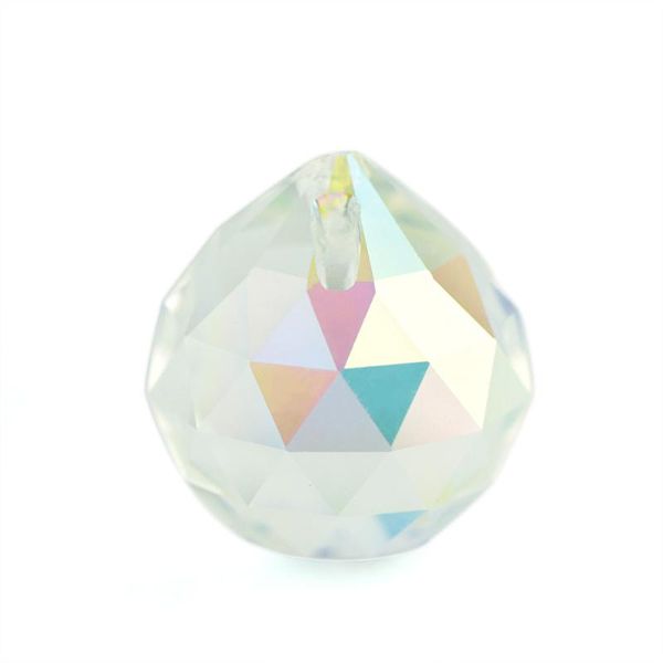 

40pcs/lot, ab color , 40mm crystal faceted ball,craystal chandelier ball parts for wedding& fengshui products ,x-mas decoration