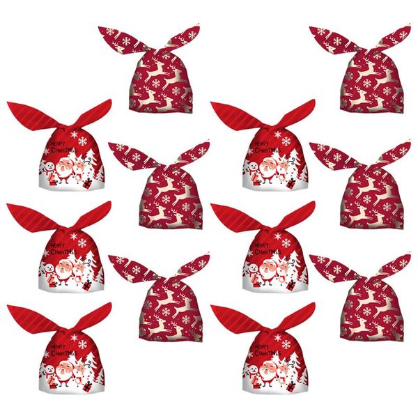 

gift wrap 100pcs christmas ears bags snowflake nougat adorable wrapping