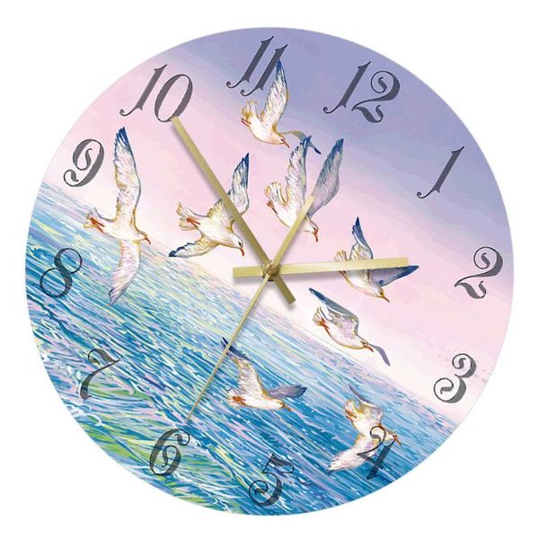 

wall clocks ultra-quiet clock acrylic seagull pattern hanging battery