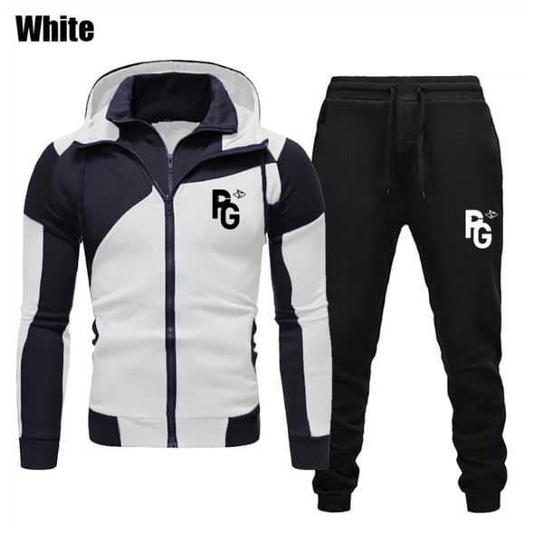 

men's hoodie and zipper, 2-piece set of fashion prints, casual sweat, winter sportswear, new 2021, Gray