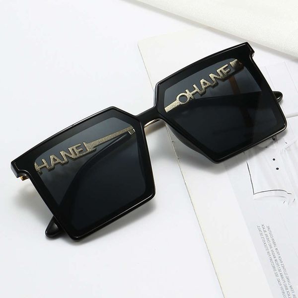 

sunglasses box fashion big frame women's trend with metal sunglasses 1139, White;black