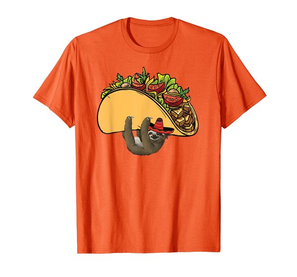 

cinco de mayo shirt sloth taco funny men women gifts, White;black