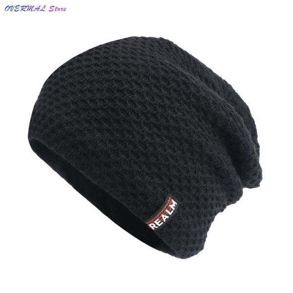 

beanies knit beanie thick lined hat mens solid color warm bonnet fashion casual cap winter autumn outdoor female 2021