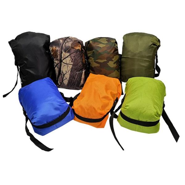 

outdoor sleeping bag waterproof clothes packaging compressed saving storage bags camping lightweight traveling