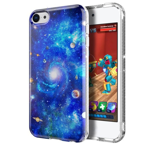 Galaxy Nebula Universe Pattern Pattern Soft TPU Case Slim Fit Cover Cover для iPod Touch 6 / Touch 7 / Touch 5