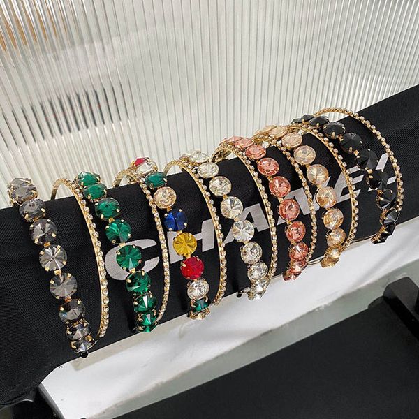 

teenage girls hair accessories sticks diamond headbands crystal children accessory kids head bands metal double-deck rhinestone b7877, Slivery;white