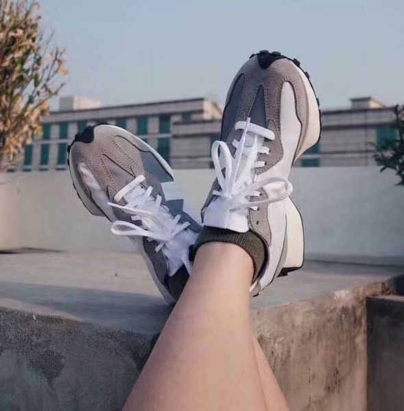 

putian sho nb327 992 yuanzu grey couple jogging thick soled elevated nb530 running