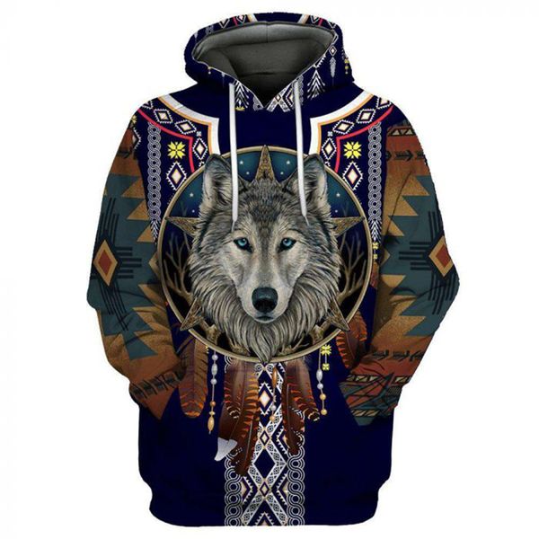 

shadow hunter digital printing men 3d printed hoodie visual impact party punk goth round neck sweater hoodie, Black