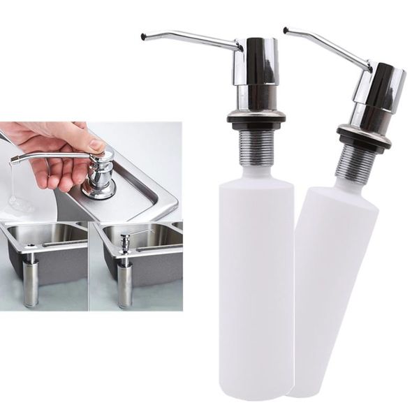 

300ml bathroom kitchen hand soap dispensers built in lotion pump plastic bottle dispenser for liquid disinfectant organizer