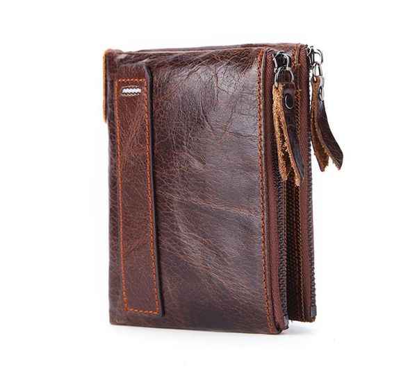 

wallets men's 100% genuine leather credit business card holders cowhide purse big promotion original price, Red;black