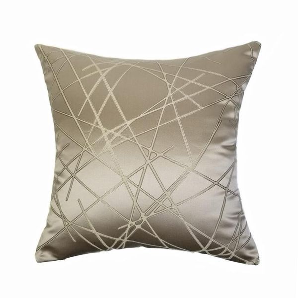 

cushion/decorative pillow soft beige geometric lines fashion decorative home bedding case woven 45x45 cm interior sofa chair cushion cover 1