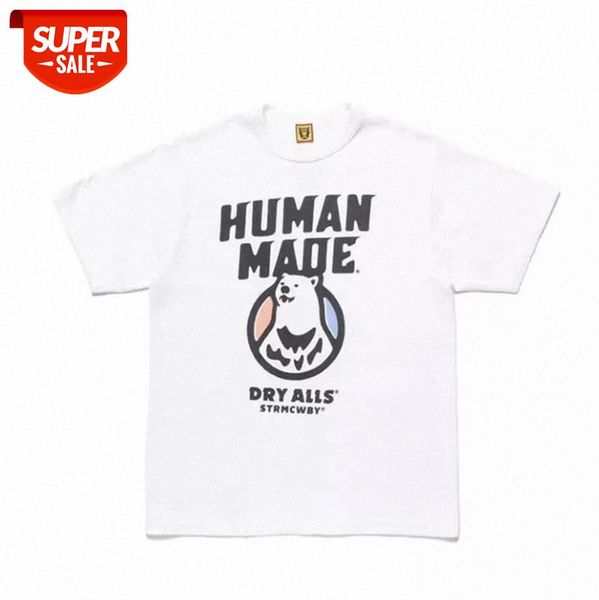 

trendy human made cartoon print round neck thin short sleeves #ug6q, White;black