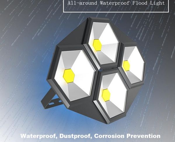 

[seven neon]2021 hexagon shape adjustable bracket 50-350w led flood light outdoor waterproof landscape lighting tower chandelier floodlights