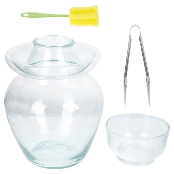 

storage bottles & jars 1pc kitchen jar multi-purpose glass pickle transparent