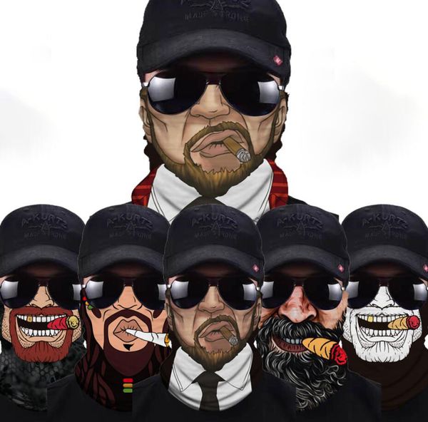 

2021 four seasons riding outdoor face mask towel harley motorcycle funny windproof and breathable personality vibrato retro scarf