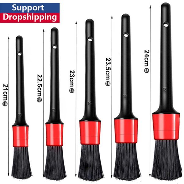 

car detailing brush wheel cleaning set interior exterior vehicles wheels leather engine air conditioner sponge