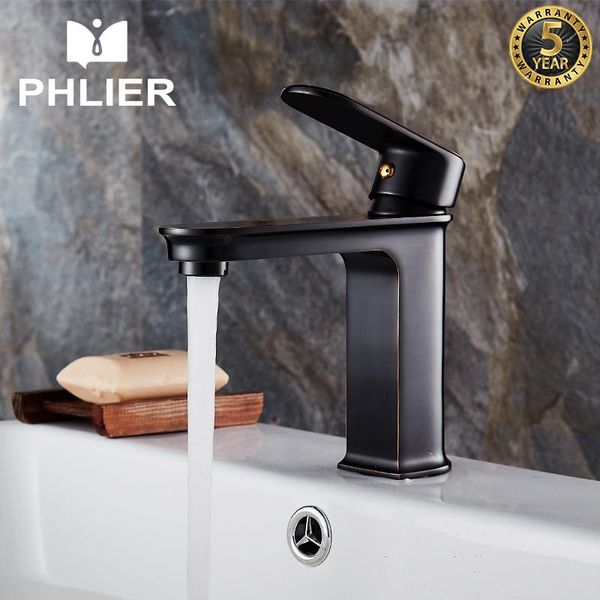 

bathroom sink faucets phlier 1set brass body basin faucet single handle bath tap deck mounted cold and water mixer