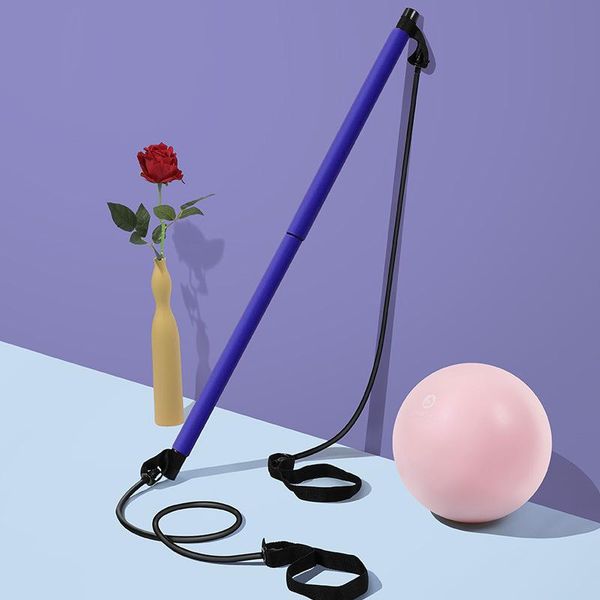 

yoga rally bar pilates fitness home gym body abdominal resistance band bands