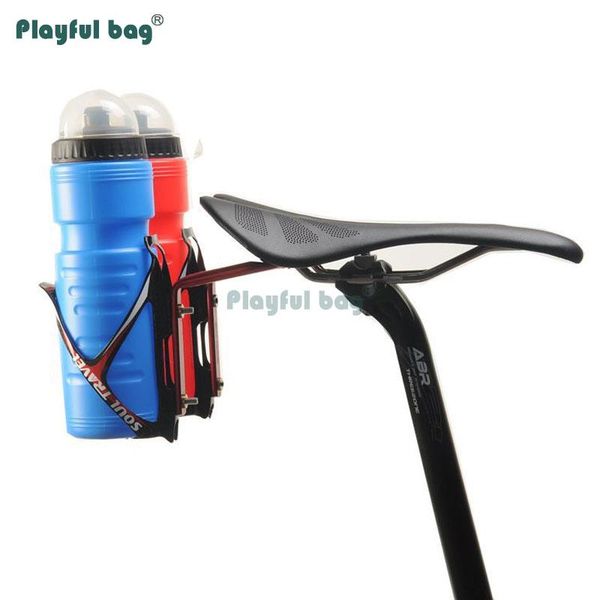 

water bottles & cages playful bag aluminum alloy bicycle kettle holder transfer seat double rack riding equipment ea04